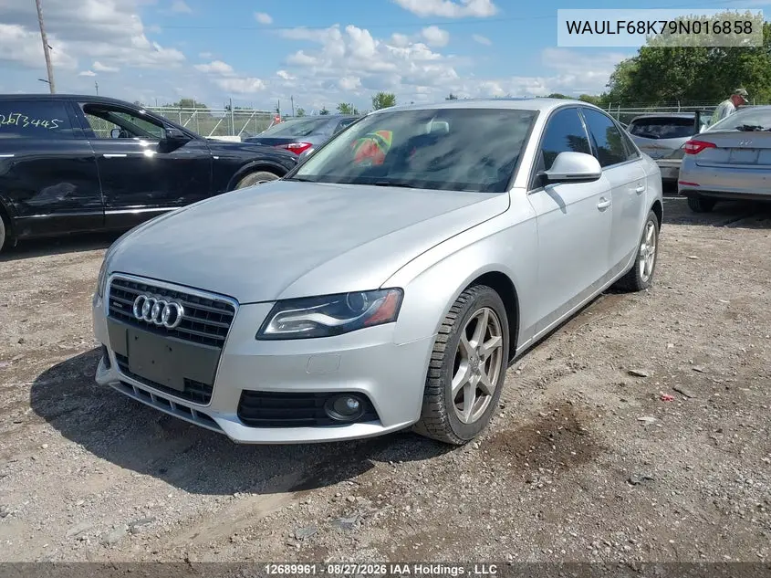 2009 AUDI A4 VIN WAULF68K79N016858 — фото 2