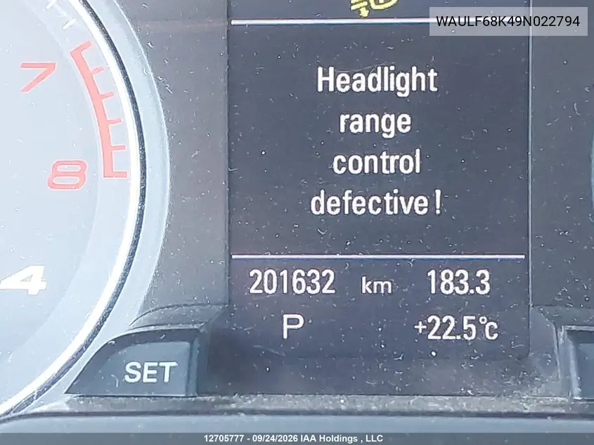 2009 AUDI A4 VIN WAULF68K49N022794 — фото 15