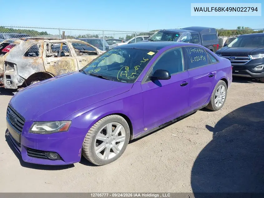 2009 AUDI A4 VIN WAULF68K49N022794 — фото 21