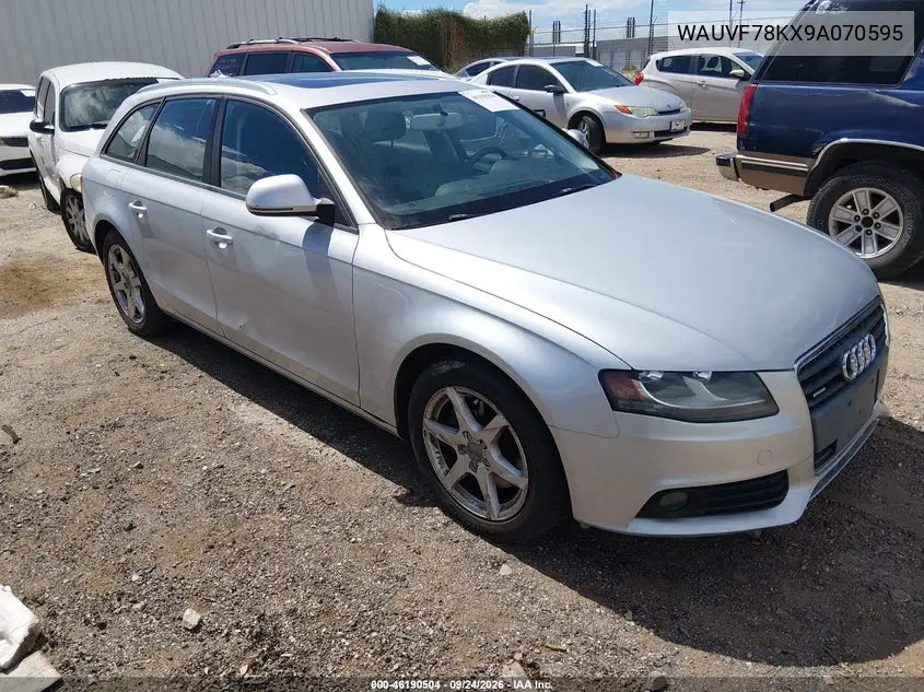 AUDI A4 2009, VIN WAUVF78KX9A070595
