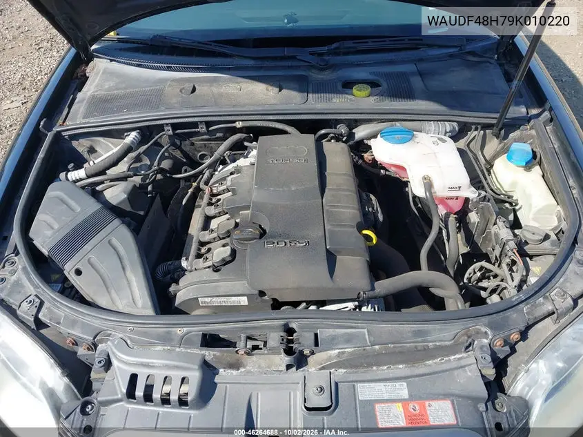 2009 AUDI A4 VIN WAUDF48H79K010220 — фото 10