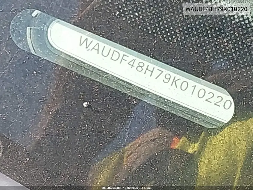 2009 AUDI A4 VIN WAUDF48H79K010220 — фото 12