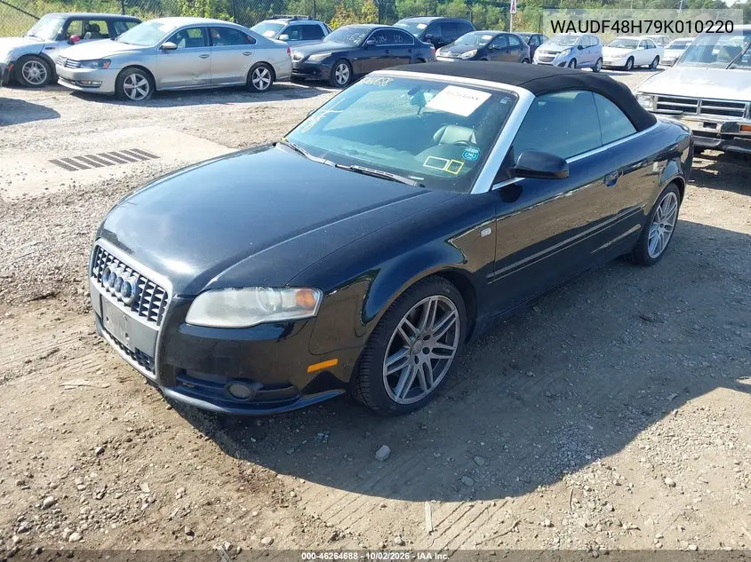 2009 AUDI A4 VIN WAUDF48H79K010220 — фото 2