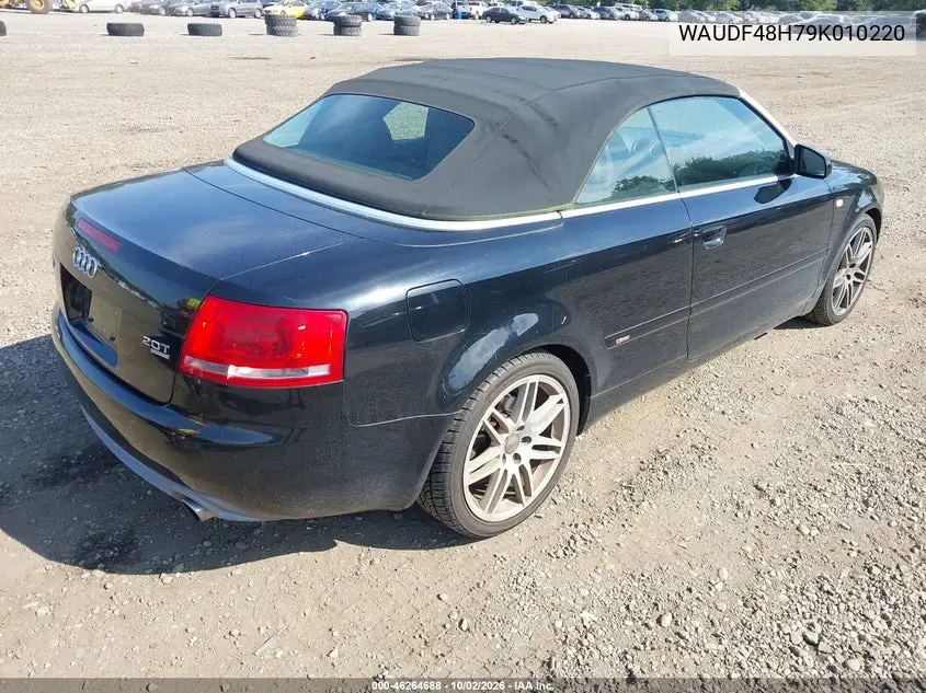 2009 AUDI A4 VIN WAUDF48H79K010220 — фото 4