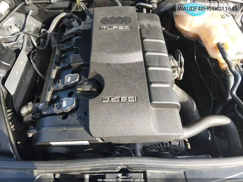 2009 AUDI A4 VIN WAUDF48H09K011645 — фото 10
