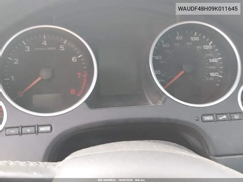 2009 AUDI A4 VIN WAUDF48H09K011645 — фото 7