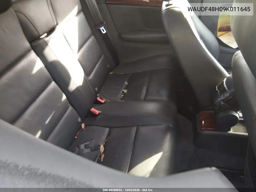 2009 AUDI A4 VIN WAUDF48H09K011645 — фото 8