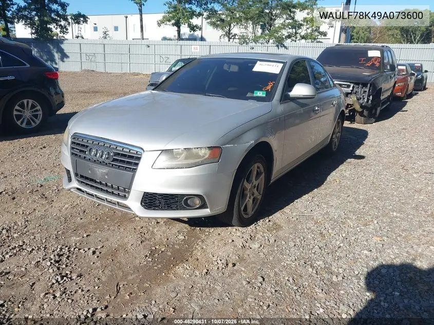 2009 AUDI A4 VIN WAULF78K49A073600 — фото 2