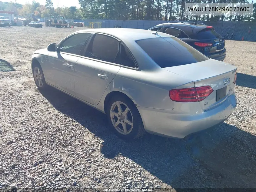 2009 AUDI A4 VIN WAULF78K49A073600 — фото 3