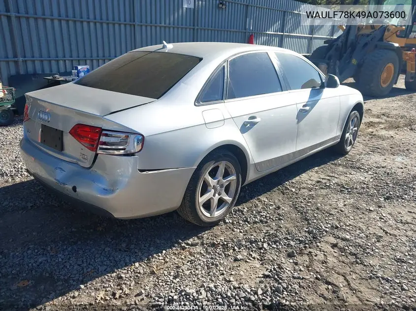 2009 AUDI A4 VIN WAULF78K49A073600 — фото 4