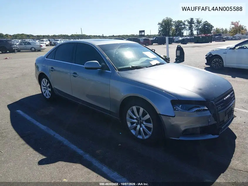 AUDI A4 2010, VIN WAUFFAFL4AN005588