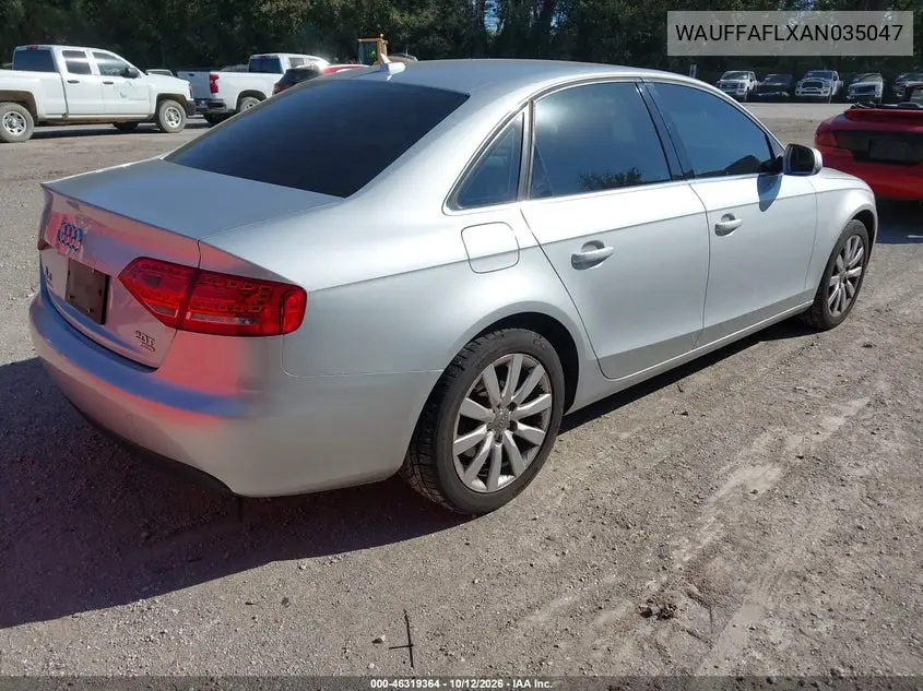 2010 AUDI A4 VIN WAUFFAFLXAN035047 — фото 4