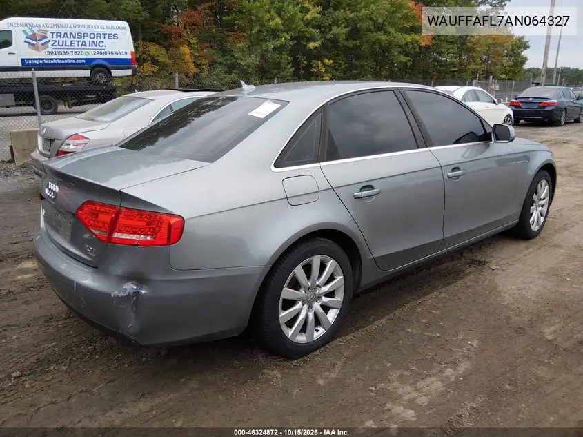 2010 AUDI A4 VIN WAUFFAFL7AN064327 — фото 4