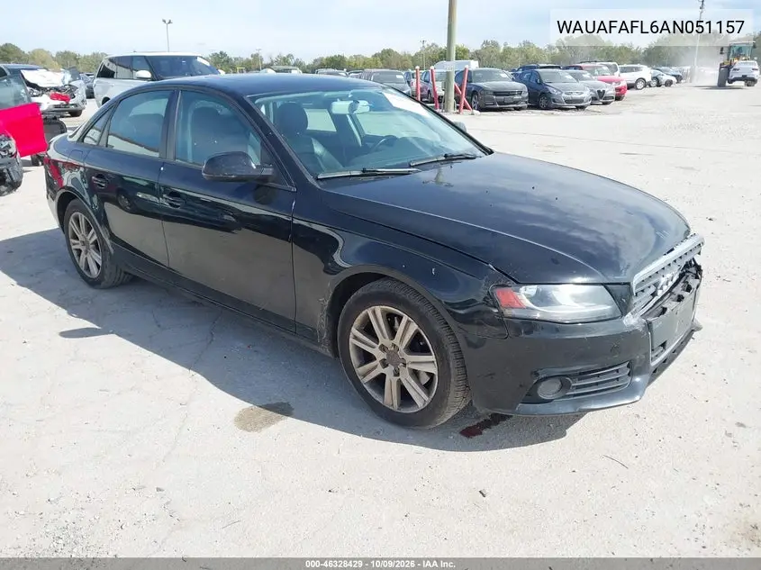 AUDI A4 2010, VIN WAUAFAFL6AN051157