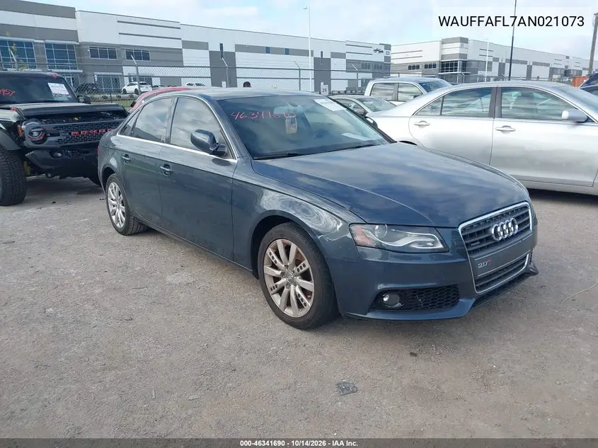 AUDI A4 2010, VIN WAUFFAFL7AN021073