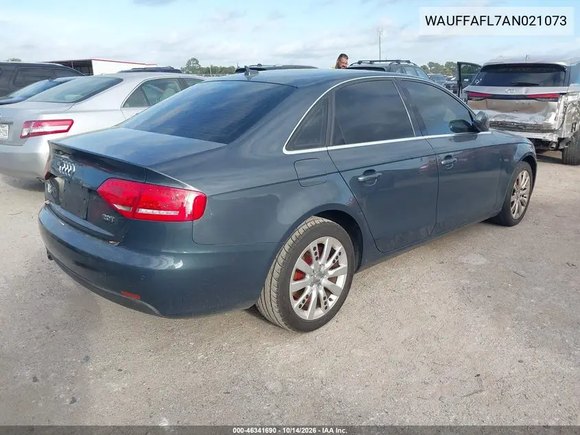 2010 AUDI A4 VIN WAUFFAFL7AN021073 — фото 4