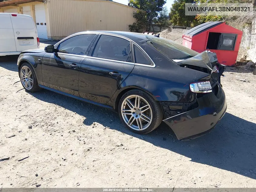 2011 AUDI A4 VIN WAUKFAFL3BN048321 — фото 3