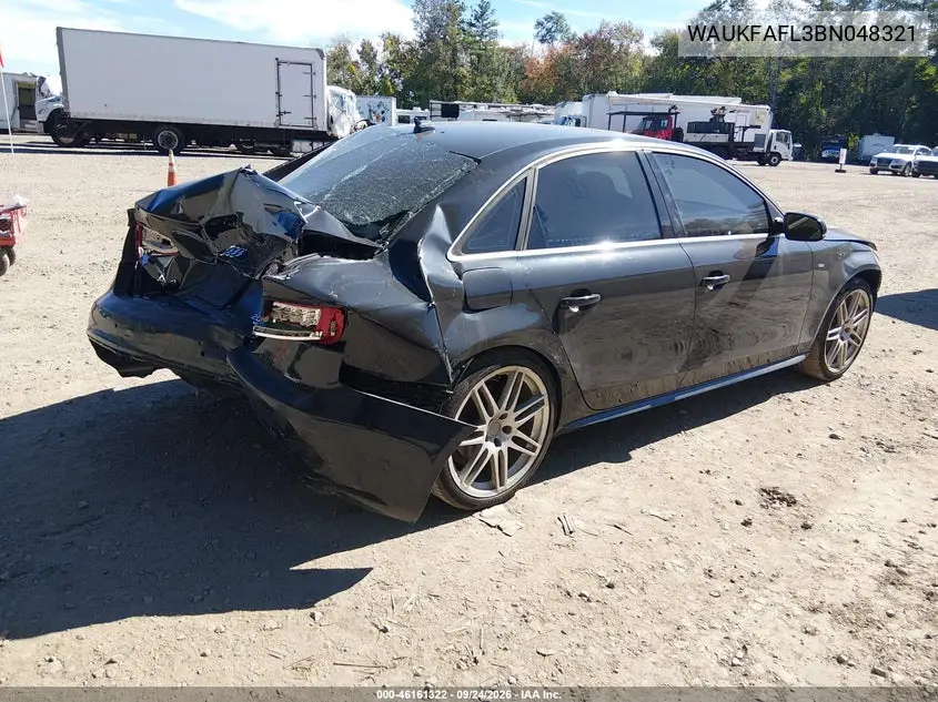 2011 AUDI A4 VIN WAUKFAFL3BN048321 — фото 4