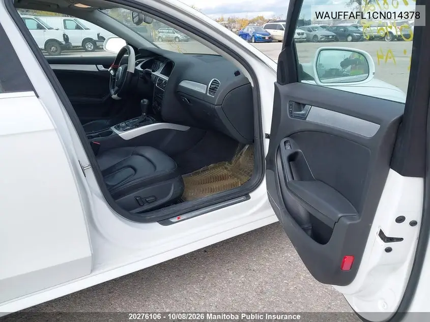 2012 AUDI A4 VIN WAUFFAFL1CN014378 — фото 5