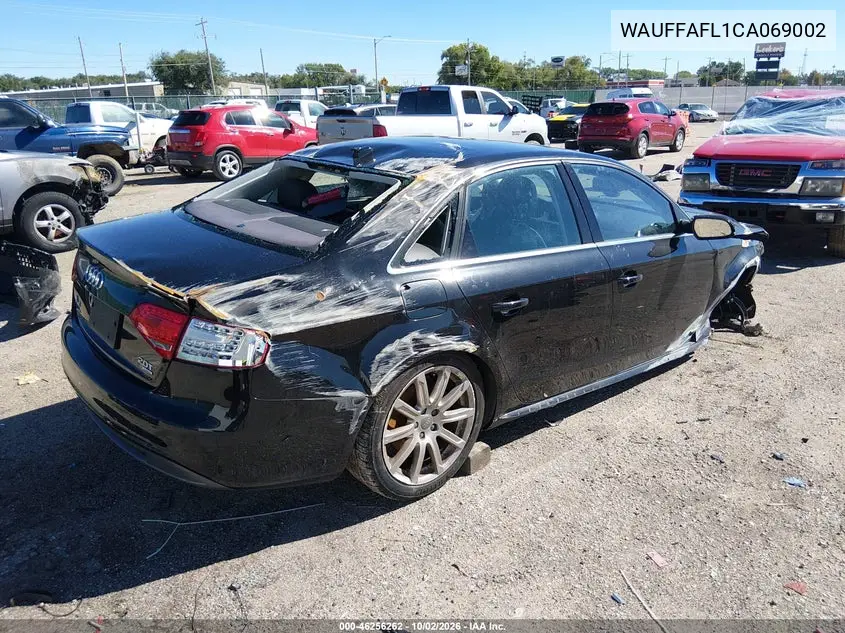 2012 AUDI A4 VIN WAUFFAFL1CA069002 — фото 4