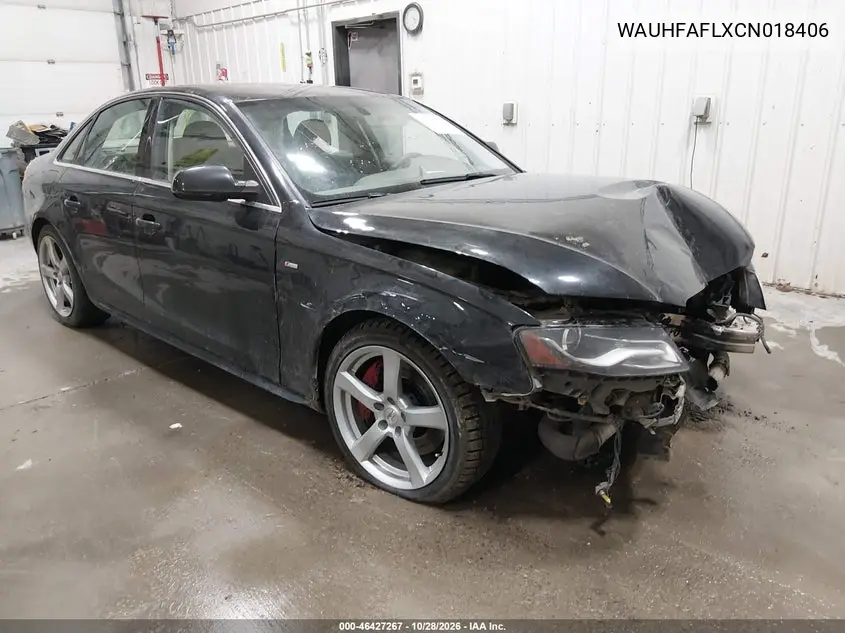 AUDI A4 2012, VIN WAUHFAFLXCN018406