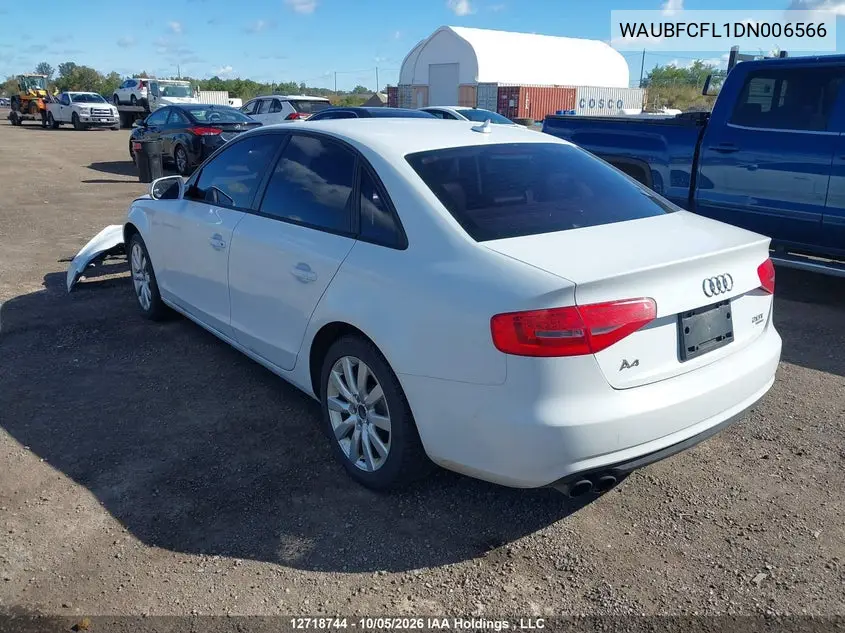 2013 AUDI A4 VIN WAUBFCFL1DN006566 — фото 3