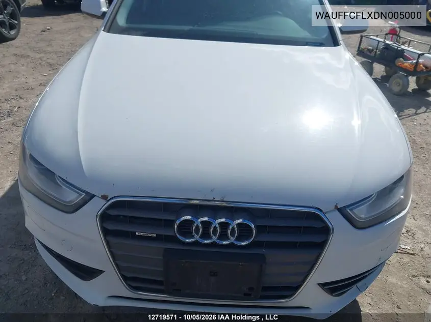 2013 AUDI A4 VIN WAUFFCFLXDN005000 — фото 10