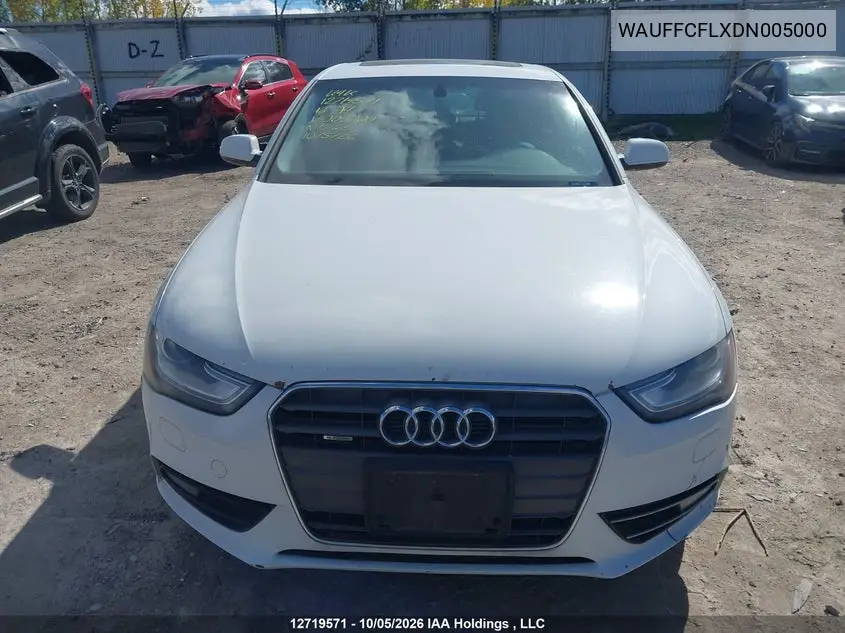 2013 AUDI A4 VIN WAUFFCFLXDN005000 — фото 12