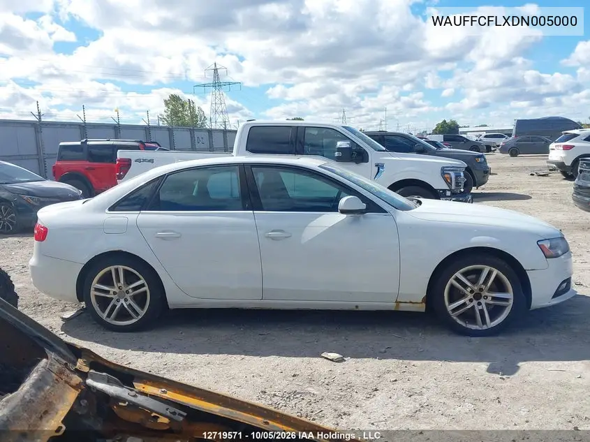 2013 AUDI A4 VIN WAUFFCFLXDN005000 — фото 13