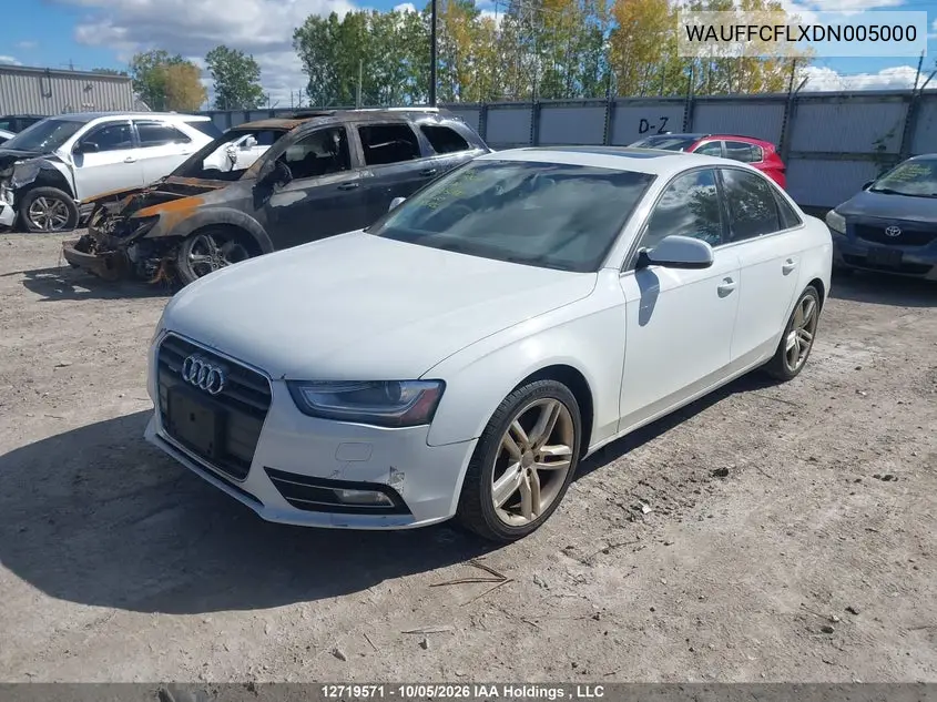 2013 AUDI A4 VIN WAUFFCFLXDN005000 — фото 2