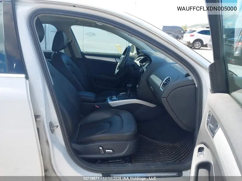 2013 AUDI A4 VIN WAUFFCFLXDN005000 — фото 5