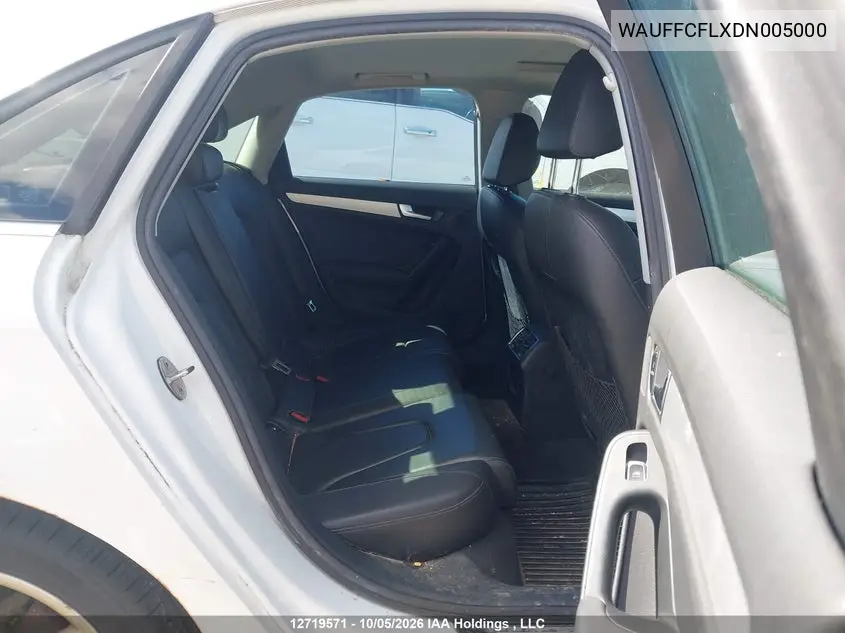 2013 AUDI A4 VIN WAUFFCFLXDN005000 — фото 8