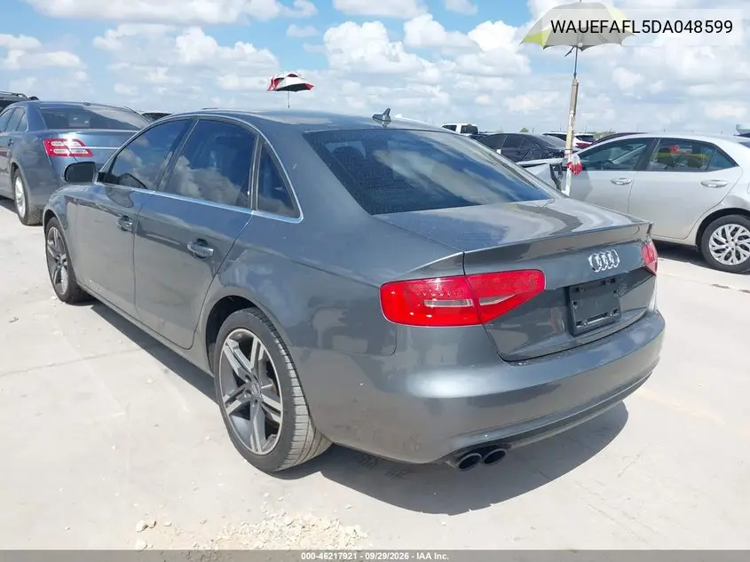 2013 AUDI A4 VIN WAUEFAFL5DA048599 — фото 3