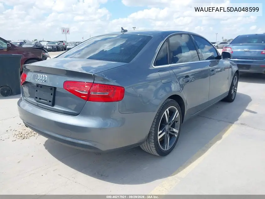 2013 AUDI A4 VIN WAUEFAFL5DA048599 — фото 4