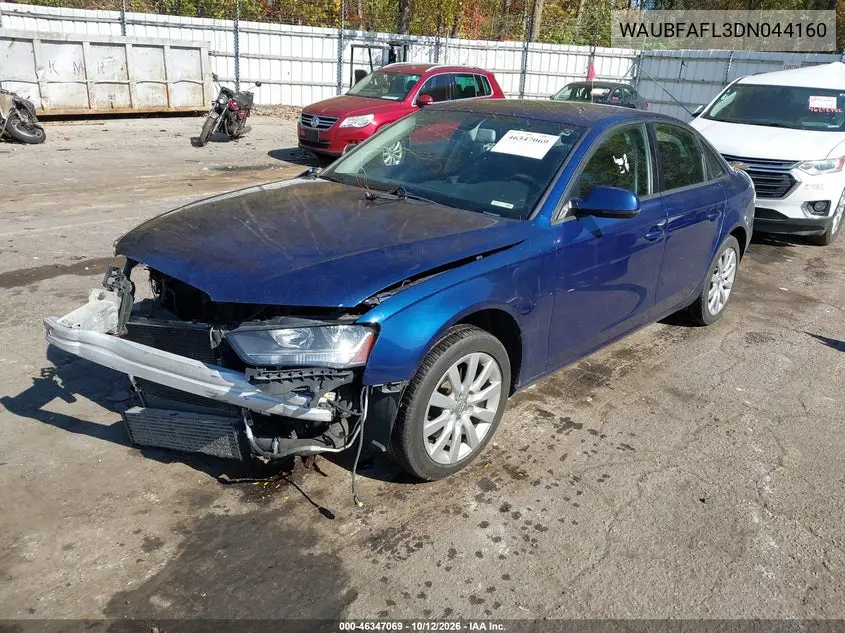 2013 AUDI A4 VIN WAUBFAFL3DN044160 — фото 2