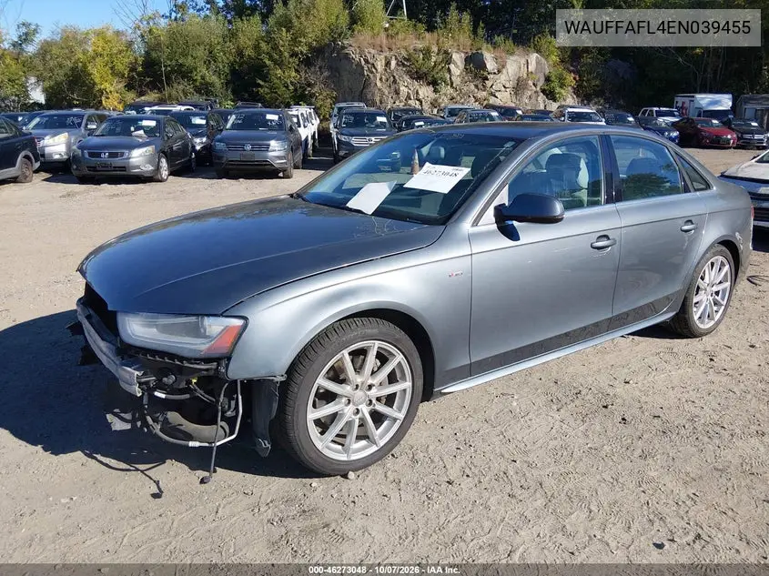 2014 AUDI A4 VIN WAUFFAFL4EN039455 — фото 2