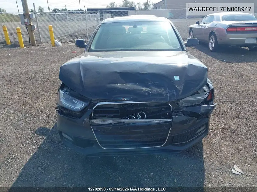2015 AUDI A4 VIN WAUDFCFL7FN008947 — фото 11