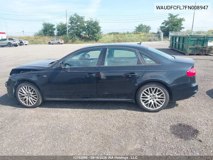 2015 AUDI A4 VIN WAUDFCFL7FN008947 — фото 13