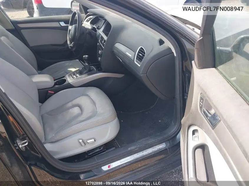 2015 AUDI A4 VIN WAUDFCFL7FN008947 — фото 5