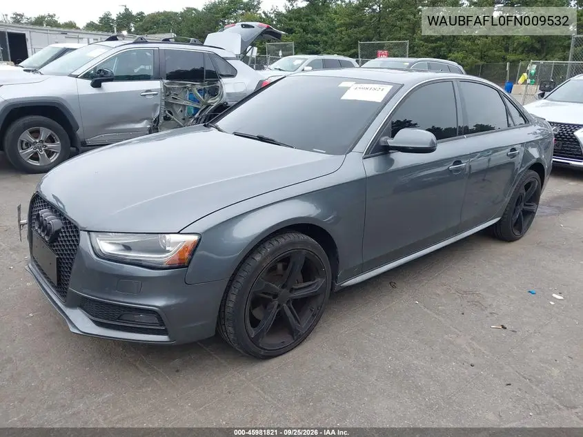 2015 AUDI A4 VIN WAUBFAFL0FN009532 — фото 2