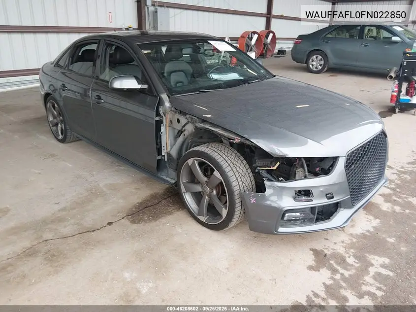 AUDI A4 2015, VIN WAUFFAFL0FN022850