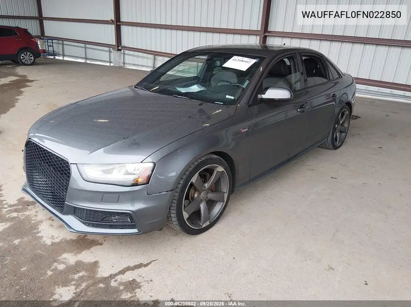 2015 AUDI A4 VIN WAUFFAFL0FN022850 — фото 2