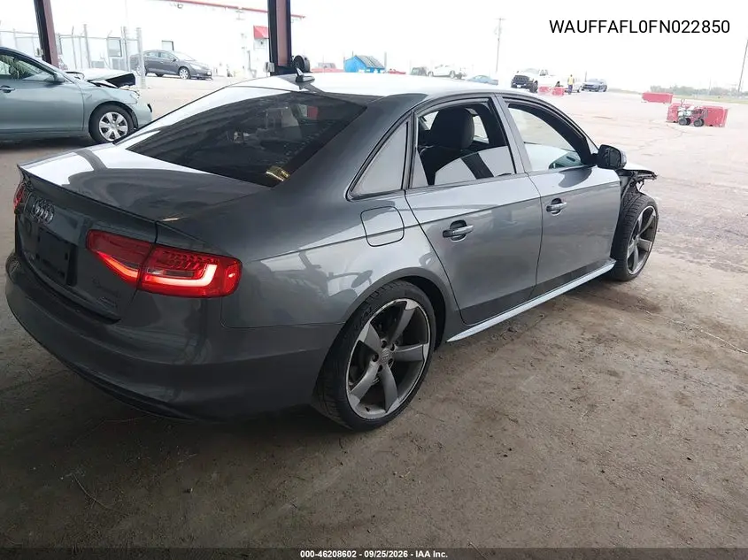 2015 AUDI A4 VIN WAUFFAFL0FN022850 — фото 4