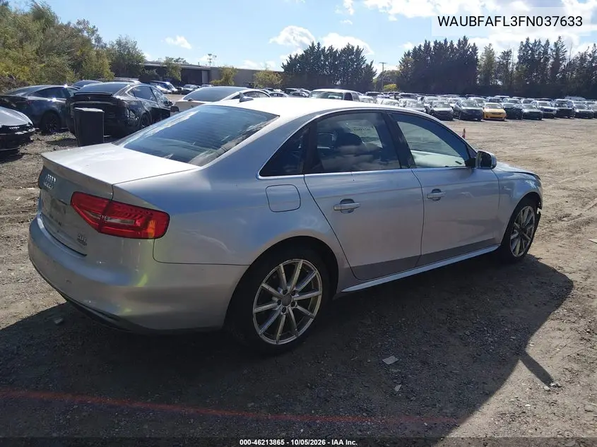 2015 AUDI A4 VIN WAUBFAFL3FN037633 — фото 4