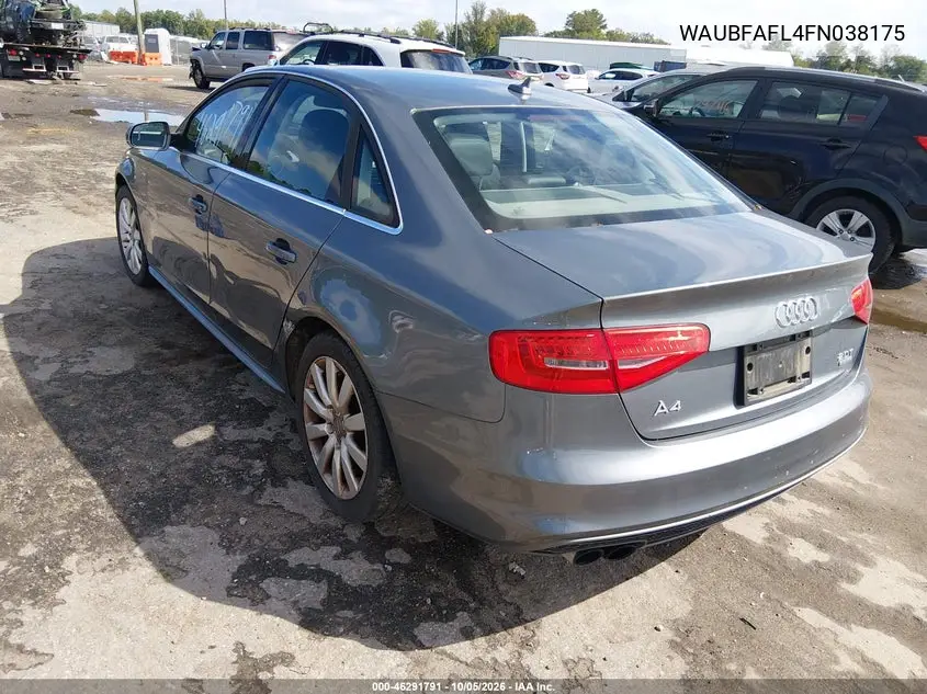 2015 AUDI A4 VIN WAUBFAFL4FN038175 — фото 3