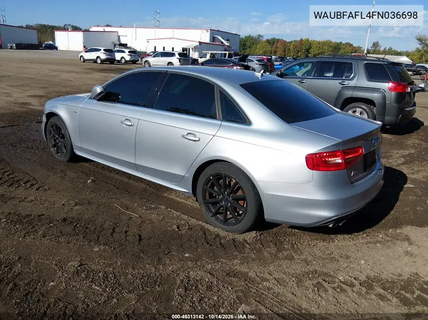 2015 AUDI A4 VIN WAUBFAFL4FN036698 — фото 3