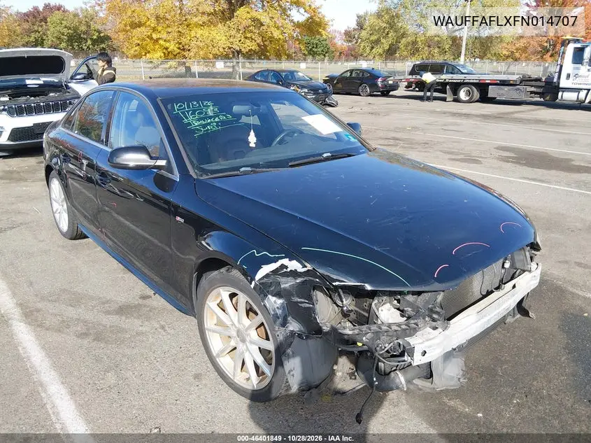 AUDI A4 2015, VIN WAUFFAFLXFN014707