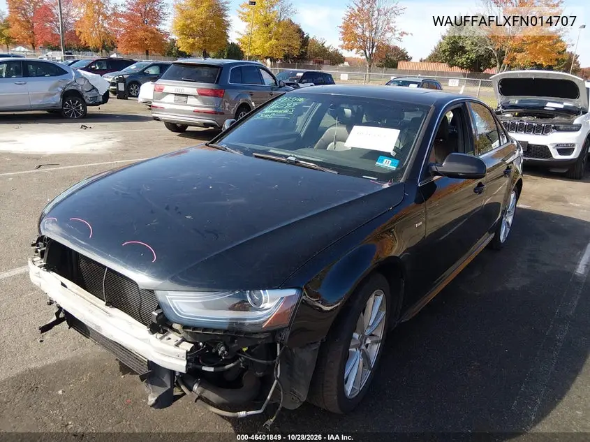 2015 AUDI A4 VIN WAUFFAFLXFN014707 — фото 2