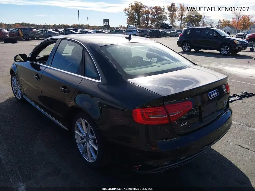 2015 AUDI A4 VIN WAUFFAFLXFN014707 — фото 3