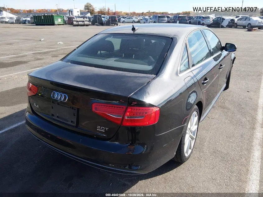 2015 AUDI A4 VIN WAUFFAFLXFN014707 — фото 4